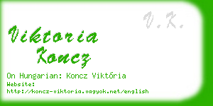 viktoria koncz business card