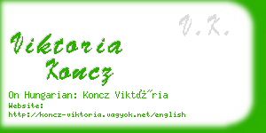 viktoria koncz business card